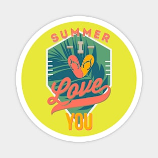 Summer i love you Magnet